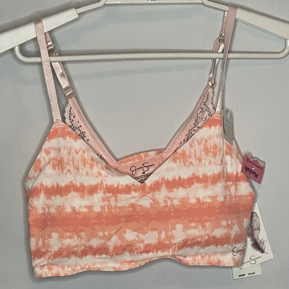 Jessica Simpson Bralette size M orange tie dye